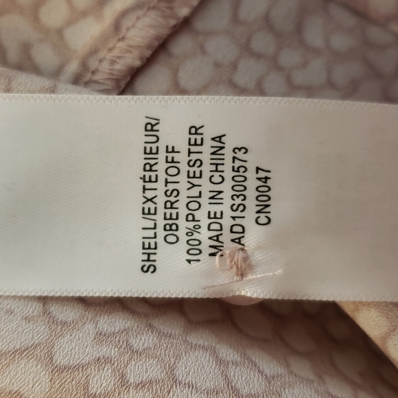 Adrianna Papell Pink Chiffon Blouse Twist Front Polka Dot Top Designer Summer - Picture 2 of 10